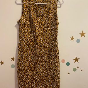 Old Navy leopard print shift dress